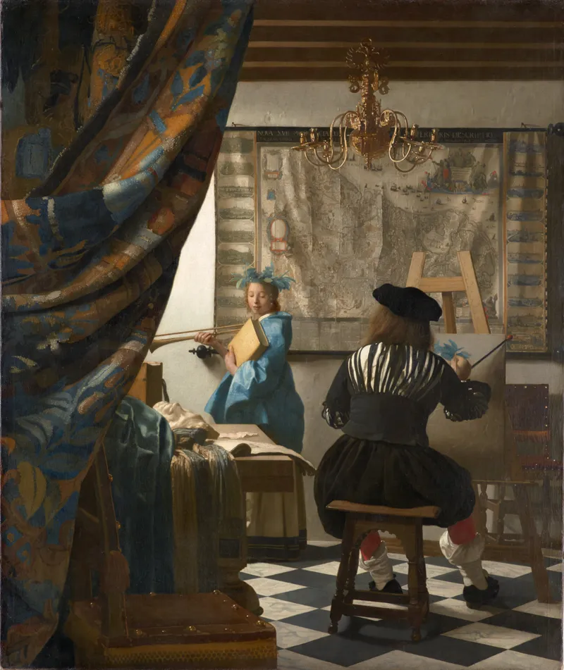 Vermeer Paintings Show Tiny Pinholes at Their Perspective Points