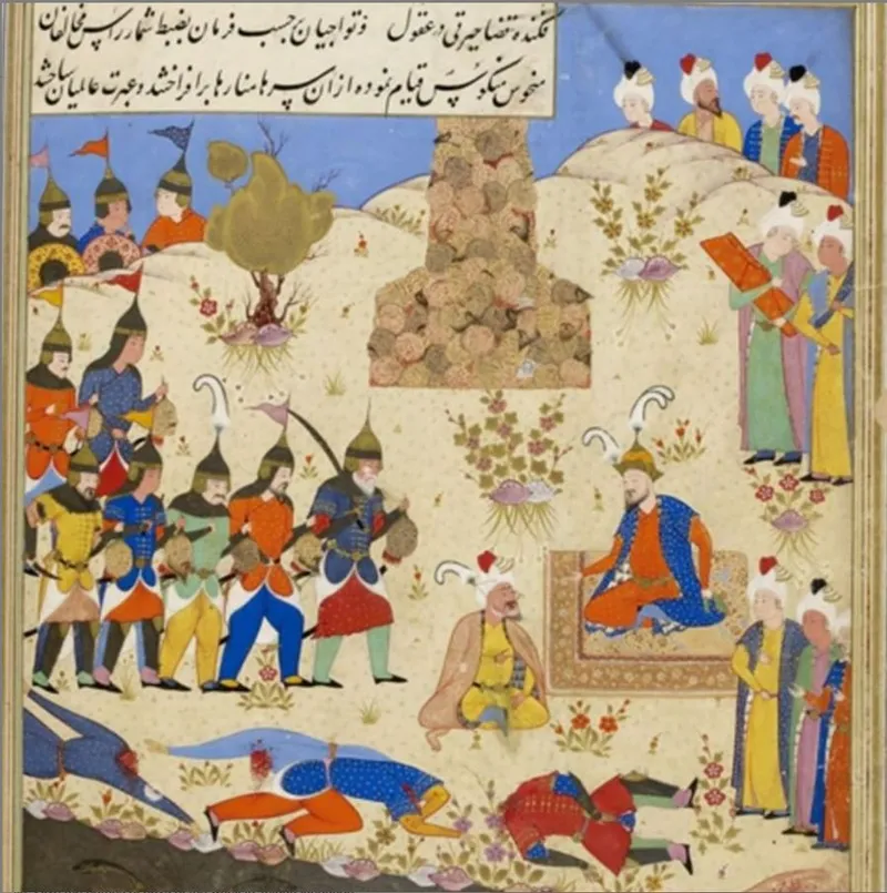 Timur and the Skull Towers Used to Spread Fear
