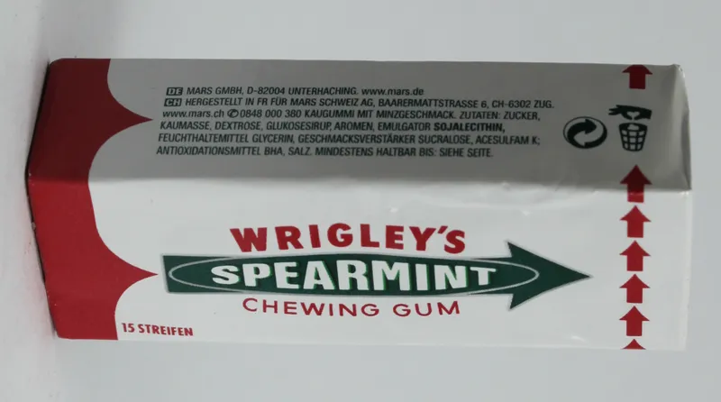 UPC Barcode First Scan Started With Wrigley's Gum