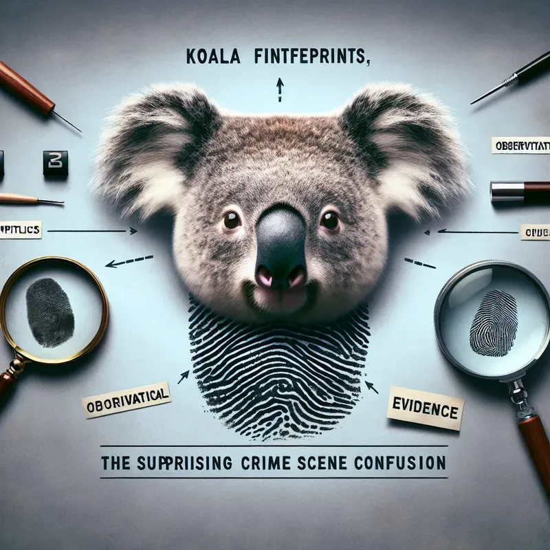 Koala Fingerprints: The Surprising Crime Scene Confusion
