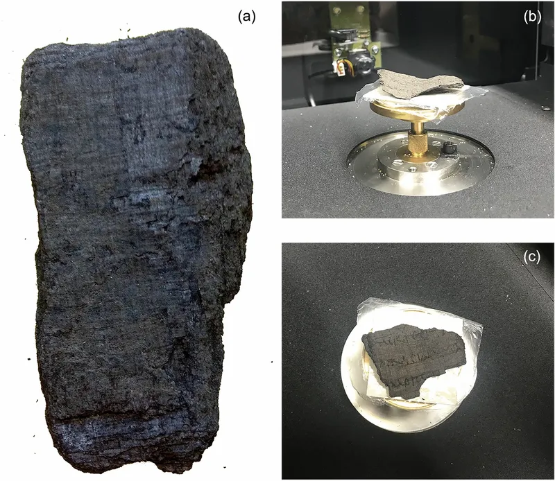 Herculaneum Papyri Read by X-Ray Microtomography and AI