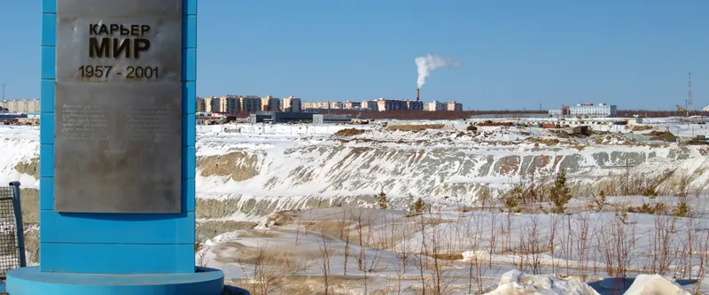 Mirny Diamond Mine and the Fog It Pulls In